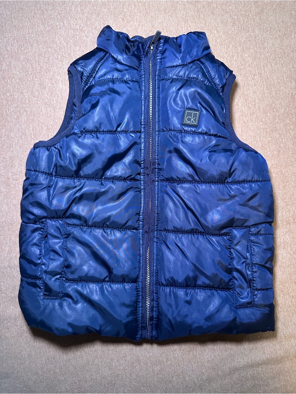 Calvin Klein Jeans Boys Blue Quilted Puffer Vest